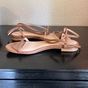 Stuart Weitzman Ankle Strap Flat Sandal